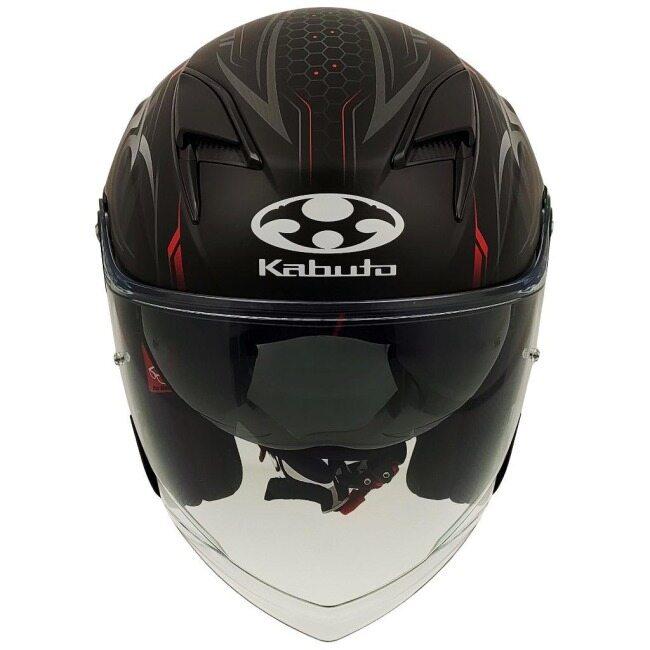 OGK KABUTO オージーケーカブト EXCEED2 CYBER [エクシード2 サイバー フラットブラックレッド] ヘルメット サイズ：XS(54-55cm) ジェットヘルメット | OGK Kabuto | 03