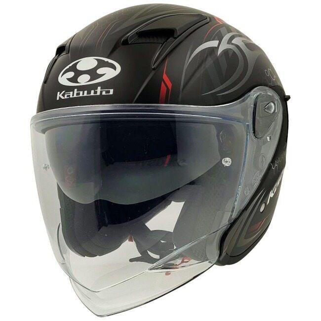 OGK KABUTO オージーケーカブト EXCEED2 CYBER [エクシード2 サイバー フラットブラックレッド] ヘルメット サイズ：S(55-56cm) ジェットヘルメット | OGK Kabuto | 01