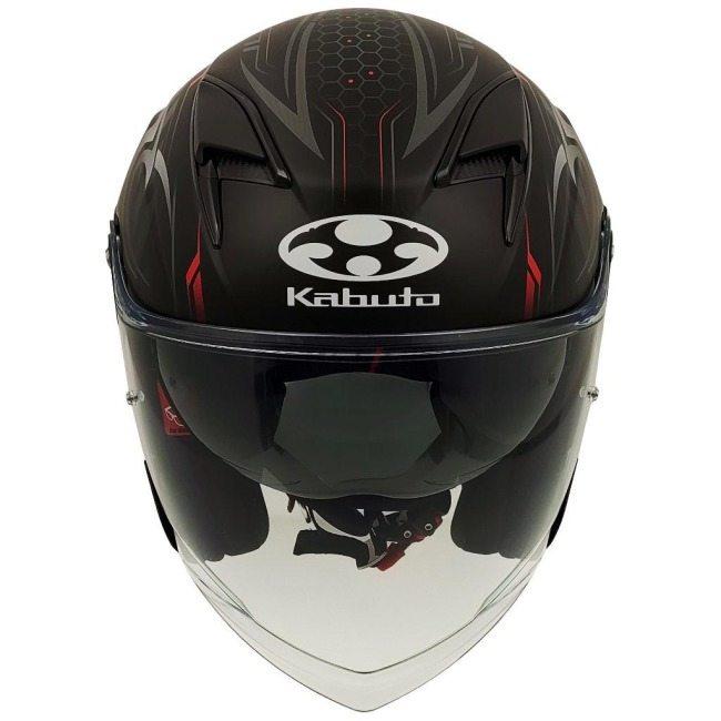 OGK KABUTO オージーケーカブト EXCEED2 CYBER [エクシード2 サイバー フラットブラックレッド] ヘルメット サイズ：S(55-56cm) ジェットヘルメット | OGK Kabuto | 03