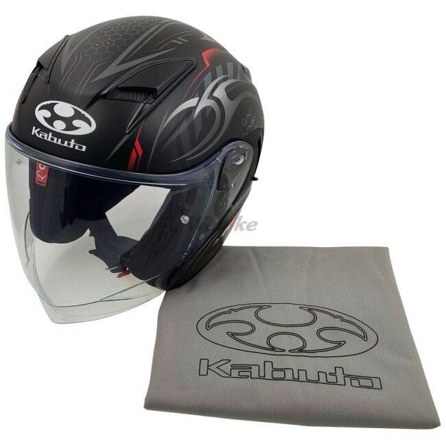 OGK KABUTO オージーケーカブト EXCEED2 CYBER [エクシード2 サイバー フラットブラックレッド] ヘルメット サイズ：S(55-56cm) ジェットヘルメット | OGK Kabuto | 06