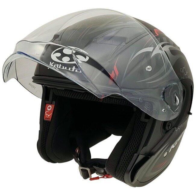 OGK KABUTO オージーケーカブト EXCEED2 CYBER [エクシード2 サイバー フラットブラックレッド] ヘルメット サイズ：M(57-58cm) ジェットヘルメット | OGK Kabuto | 07