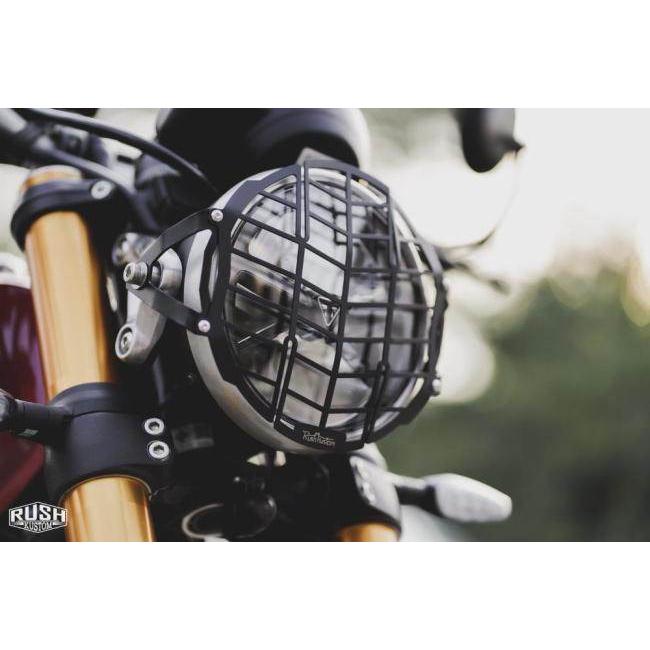 Rush Kustom ラッシュカスタム Headlight Guard Triumph speed400，Scrambler 400X SPEED 400 SCRAMBLER TRIUMPH トライアンフ ヘッドライトガード 外装_3