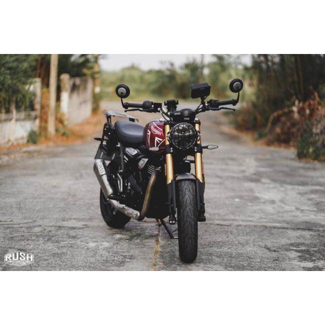 Rush Kustom ラッシュカスタム Headlight Guard Triumph speed400，Scrambler 400X SPEED 400 SCRAMBLER TRIUMPH トライアンフ ヘッドライトガード 外装_4