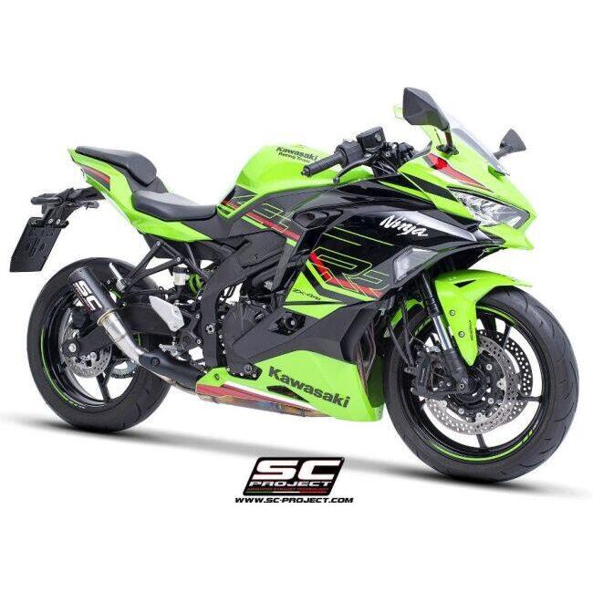 SC-PROJECT SCプロジェクト CR-T スリップオンサイレンサー 材質：カーボン NINJA ZX-25R SE ZX-4R ZX-4RR 40TH ANNIVERSARY EDITION KRT KAWASAKI カワサキの画像