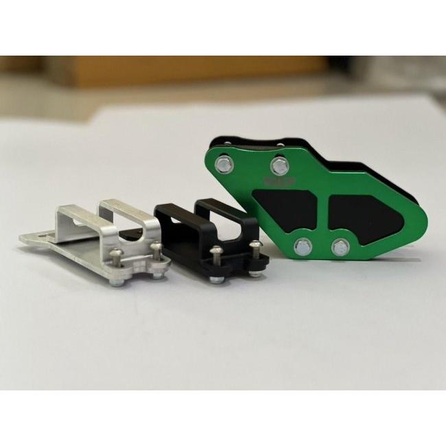 Thepmotor テープモーター Chain Guide V.1 KLX125，KLX150 Guide：Green / Bracket：Silver KLX125 KLX150 KAWASAKI カワサキ チェーンガイド 足回り | ブランド登録なし | 01