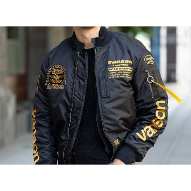 美品】vanson trooper ジャケット L ブラック