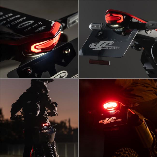 た*様 レッドテールライトと電子フラッシャーセット ZETA ジータ LED ライン テールライト ユニバーサル レンズ