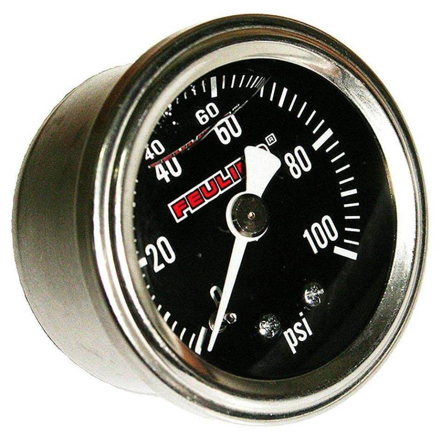 FEULING フューエリング 100PSI オイルプレッシャーゲージ バックポート 文字盤カラー：ブラック(9043) 油圧計 冷却関連 エンジン | ブランド登録なし