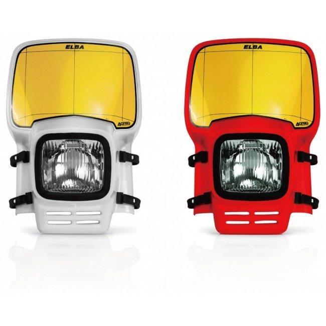 ACERBIS（アチェルビス） ELBAヘッドライト カラー：RED ヘッドライト