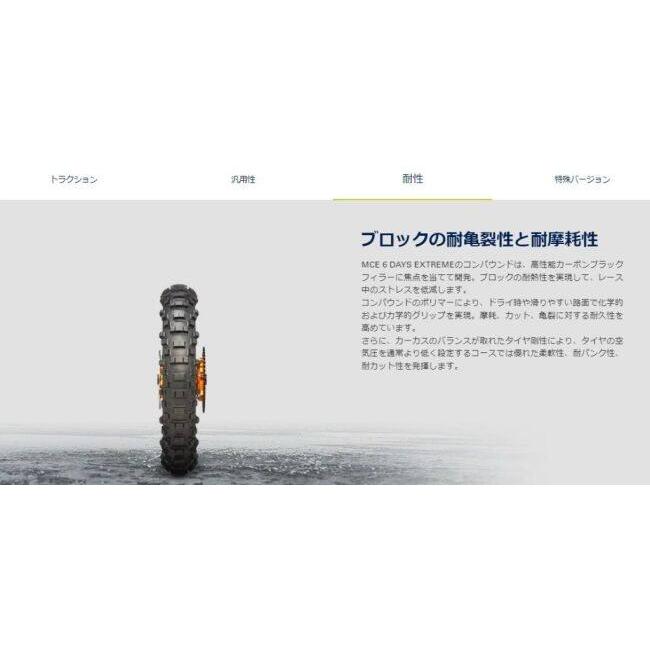 METZELER メッツラー 6DAYS EXTREME スタンダード 【120/90-18 M/C 65R M+S】 シックスデイズエクストリーム タイヤ オフロードタイヤ・エンデューロ/ラリー | METZELER | 10