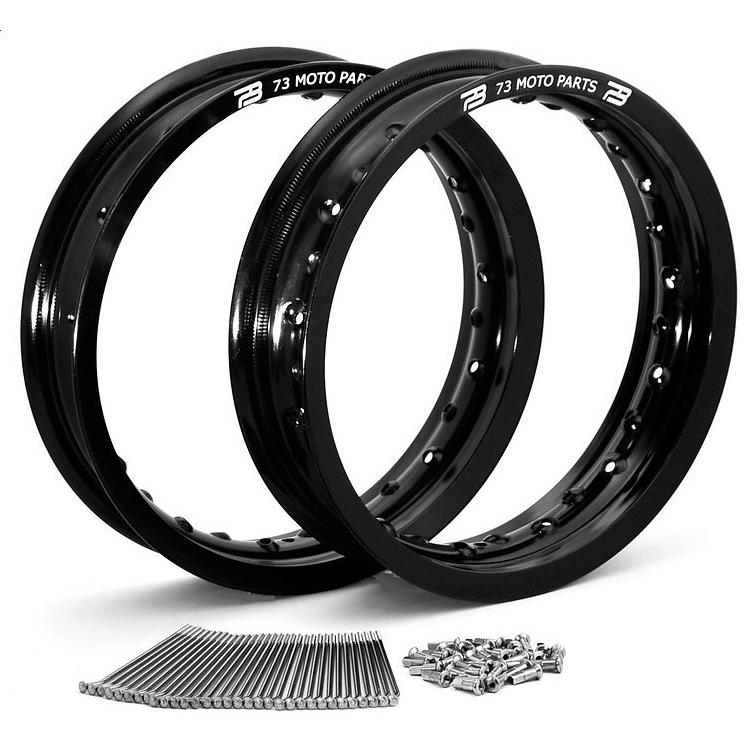 73 MOTO PARTS ナナサンモトパーツ ホンダ CRF150R 12インチ ミニモト前後リムセット(スポークキット付き) HONDA リム ホイール関連 足回り | ブランド登録なし