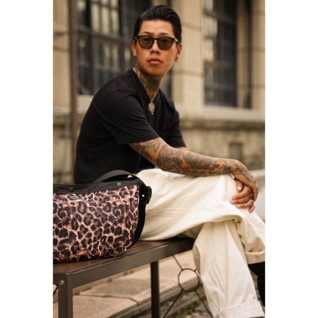 Metalize Productions メタライズプロダクションズ METALIZE X COOL CATS Nylon Leopard Newsboy バッグ ショルダーバッグの画像