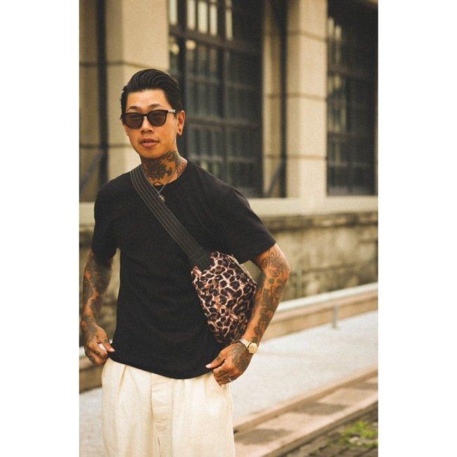 Metalize Productions メタライズプロダクションズ METALIZE X COOL CATS Nylon Leopard Newsboy バッグ ショルダーバッグの画像