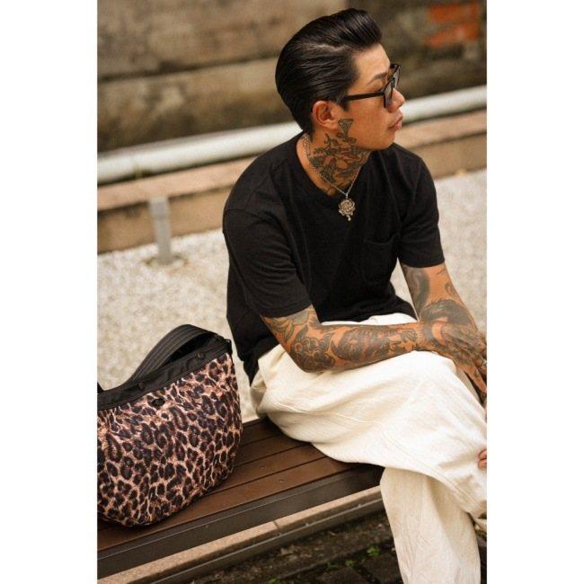Metalize Productions メタライズプロダクションズ METALIZE X COOL CATS Nylon Leopard Newsboy バッグ ショルダーバッグの画像