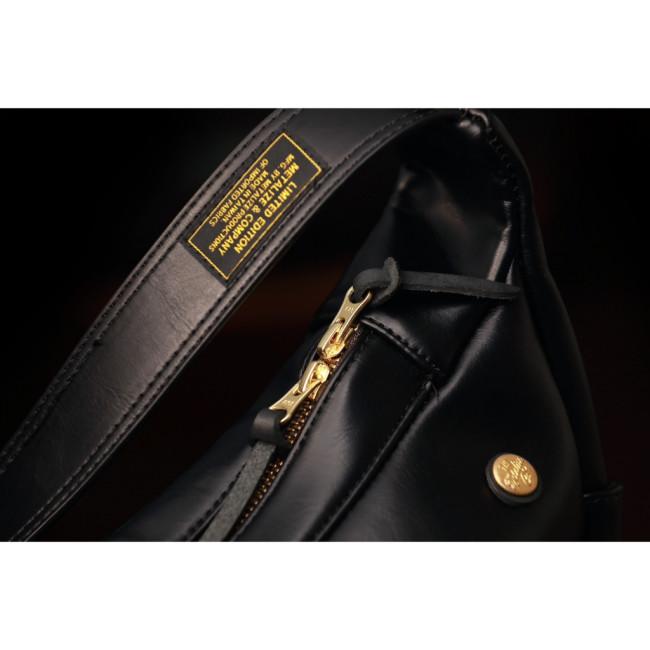 Metalize Productions メタライズプロダクションズ PU Rhombus Grid Half-Moon バッグ Black ショルダーバッグの画像