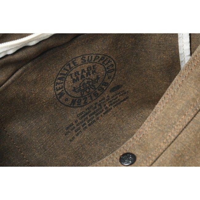 Metalize Productions メタライズプロダクションズ Olden Times Vintage Canvas Newsboy バッグ プリント／ウォッシュブラウン ショルダーバッグの画像
