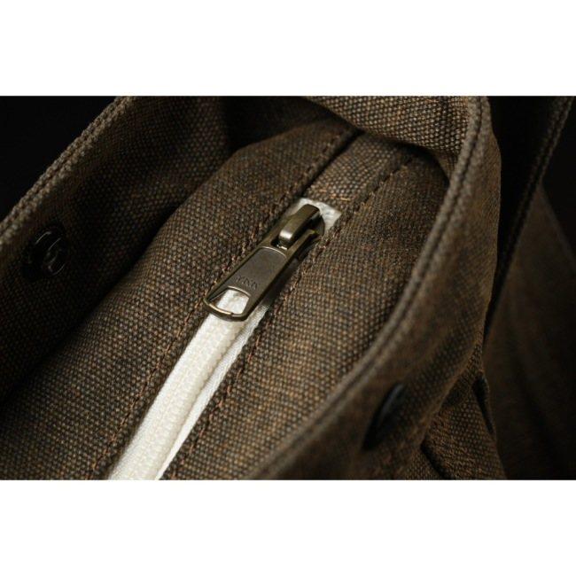 Metalize Productions メタライズプロダクションズ Olden Times Vintage Canvas Newsboy バッグ プリント／ウォッシュブラウン ショルダーバッグの画像
