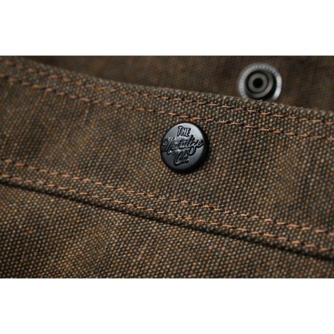 Metalize Productions メタライズプロダクションズ Olden Times Vintage Canvas Newsboy バッグ プリント／ウォッシュブラウン ショルダーバッグの画像