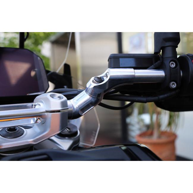 AELLA アエラ アルミ削り出し可変ハンドル(BMW R1300GS ツーリング) スペーサーサイズ：9mm / スペーサーカラー：ポリッシュ ハンドルカラー：ポリッシュ BMWの画像