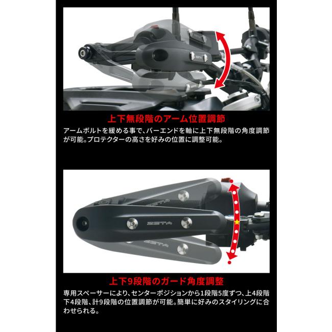 ZETA ソニックハンドガード ライトスモーク 楽天市場】ZETA ソニックハンドガード PCキット スモーク M6タイプ