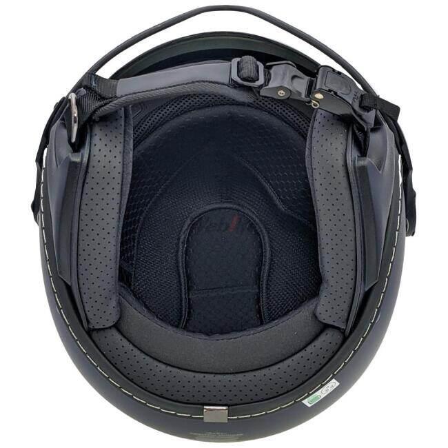 【美品】HOUSTON パイロットヘルメット ヒューストン マットブラック HOUSTON（ヒューストン） H2401 パイロットヘルメット ジェット
