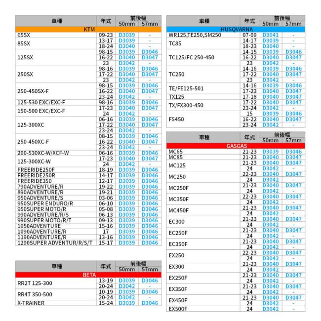 ZETA ジータ ワイドフットペグ 50mm DT200WR ランツァ (DT230) セロー