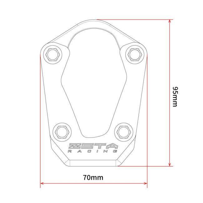 専用です(*^^*) ZETA RACING ジータ レーシング サイドスタンドエクステンダー(ZETA