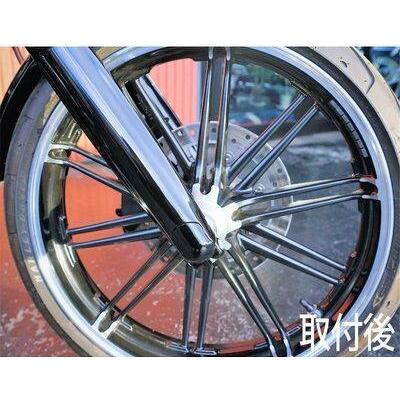 トライジャ　アクスルカバー FXBR/FXBRS/FXBB/FXBBS/FXST TRIJYA トライジャ アクスルカバー フロント セット FXBR(ブレイク