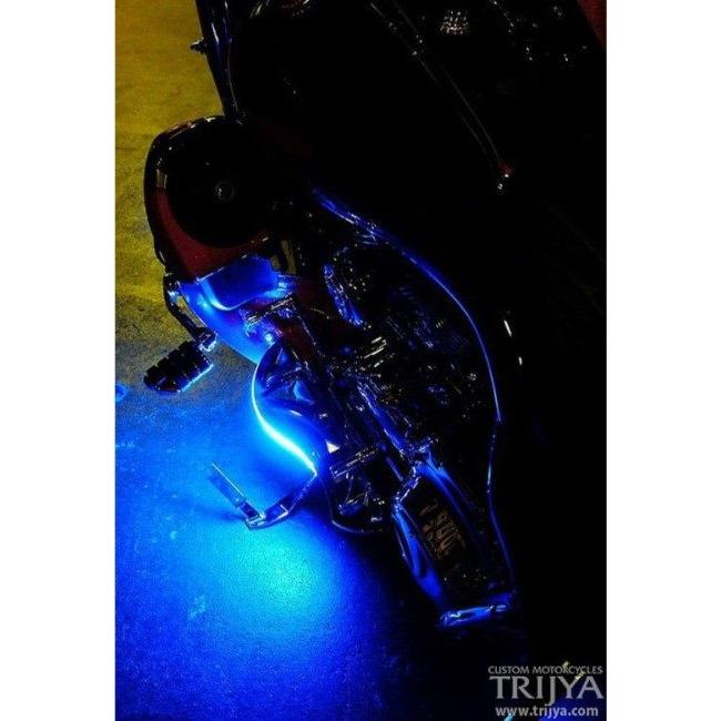TRIJYA トライジャ フットボード Knight フットボードカラー：ポリッシュ / LEDカラー：ホワイト ツーリングモデル HARLEY-DAVIDSON ハーレーダビッドソン