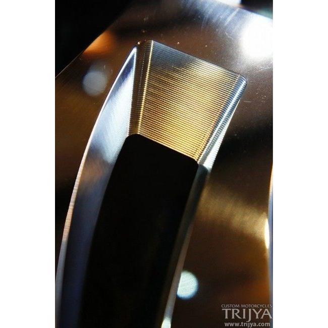 TRIJYA トライジャ フットボード Knight フットボードカラー：ポリッシュ / LEDカラー：アンバー FLソフテイルモデル HARLEY-DAVIDSON ハーレーダビッドソン
