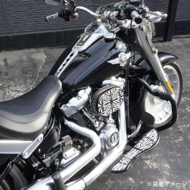 TRIJYA トライジャ フットボード Type02 フットボードカラー：ブラック / LEDカラー：アンバー ツーリングモデル HARLEY-DAVIDSON ハーレーダビッドソン 足回り