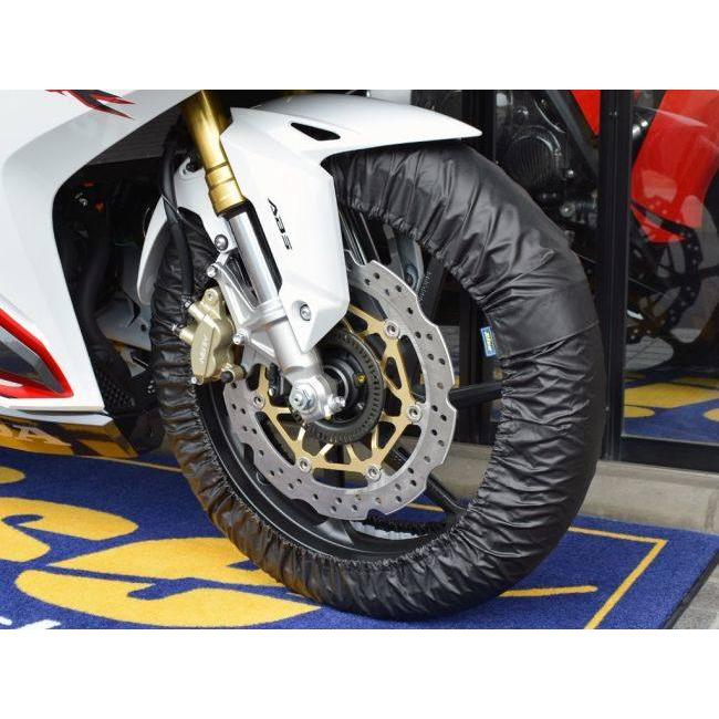 motorcycle pro-shop Rise モーターサイクルプロショップ ライズ 17インチJr. タイヤ保護カバー【まもる君】 カラー：ブラック タイヤカバー | ブランド登録なし | 07