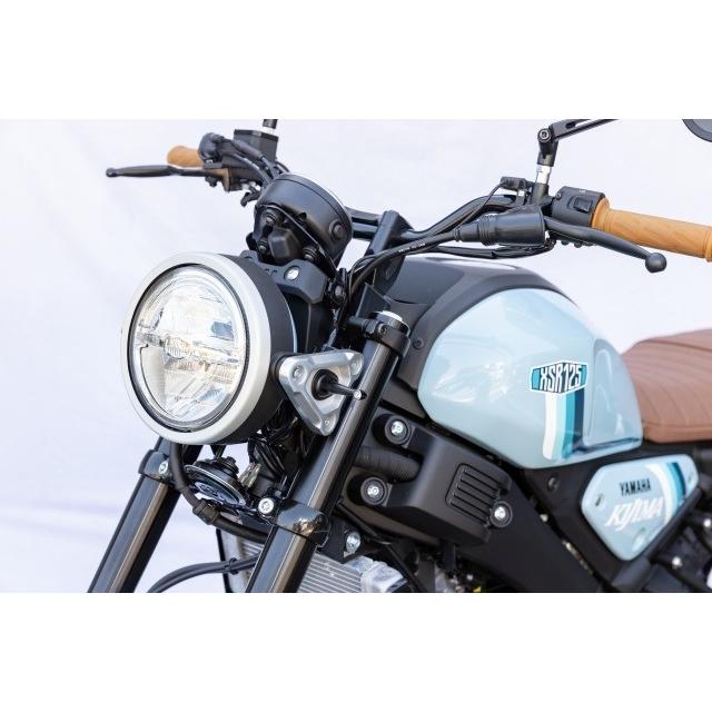 KIJIMA キジマ XSR125 XSR155用ヘッドライトリム シルバーカラー RE46J MTM125 BVF1 MTM155 BBS1 ...
