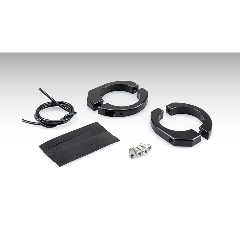 KIJIMA キジマ Φ39Φ41フロントフォーク用NANOLEDウィンカークランプステー BKアルミビレット M6用 ウインカーステー・マウント 灯火類 電装系 | KIJIMA