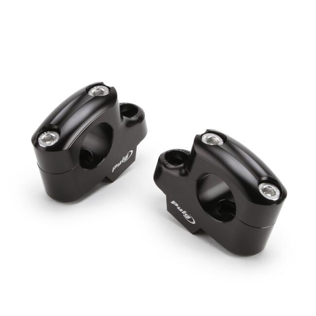 Puig プーチ プルバックライザー (PULLBACK RISERS) カラー：ブラック ハンドルポスト・ハンドルライザー ハンドル周辺パーツ ハンドル