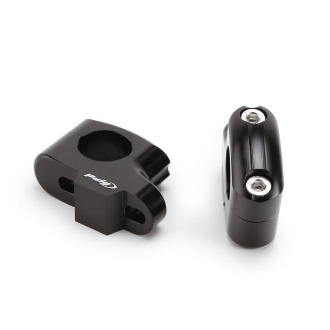 Puig プーチ プルバックライザー (PULLBACK RISERS) カラー：ブラック ハンドルポスト・ハンドルライザー ハンドル周辺パーツ ハンドル