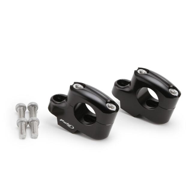 Puig プーチ プルバックライザー (PULLBACK RISERS) カラー：ブラック ハンドルポスト・ハンドルライザー ハンドル周辺パーツ ハンドル