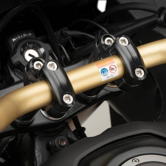 Puig プーチ プルバックライザー (PULLBACK RISERS) カラー：ブラック ハンドルポスト・ハンドルライザー ハンドル周辺パーツ ハンドル