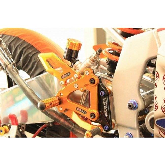 T2 Racing T2レーシング ステップキット カラー：ゴールド NSRmini NSR50 NSR80 NSF100 HONDA ホンダ バックステップ ステップ 足回り