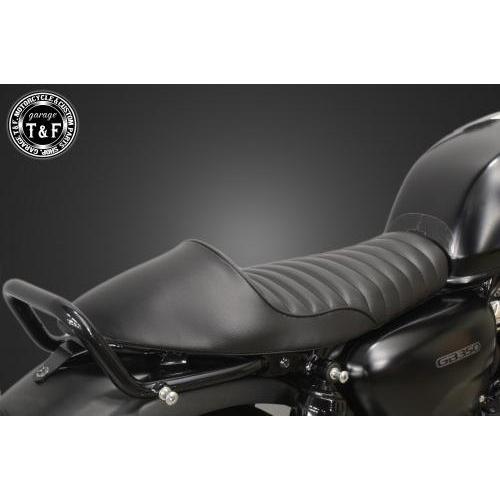 【ガレージT&F製】GB350用カフェシート（タックロール）美品 Garage T＆F ガレージ カフェシート タイプ：タックロール GB350 HONDA