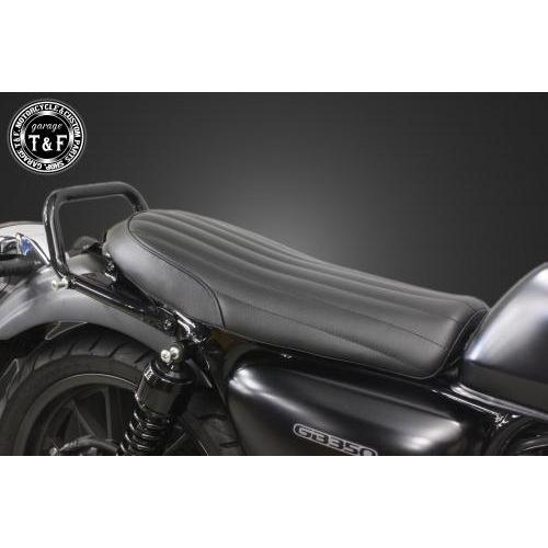 HONDA GB350用ブラック シート Amazon | タックロールシート 黒皮/ブラックレザー 完成品