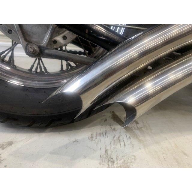 部品屋K&W ステンレス製ベントマフラー スティード400 スティード600