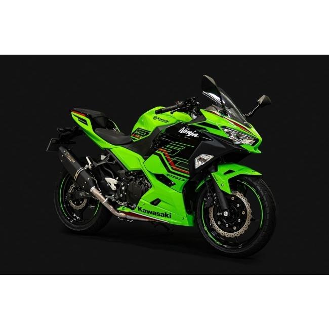 TRICKSTAR トリックスター 政府認証フルエキゾーストマフラーIKAZUCHI タイプ：IKAZUCHIブラックエディション Ninja250 KAWASAKI カワサキ マフラー_1