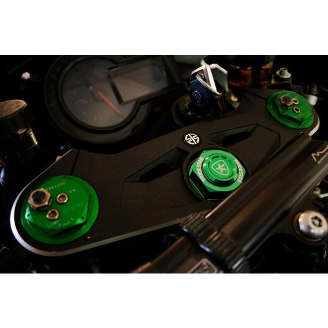 TRICKSTAR トリックスター ステムナットキット  NinjaH2 SX SE Z H2 NinjaZX-10R ZX-6R YZF-R1 YZF-R6 GSX-R600 GSX-R750 GSX-R1000 ハンドル周辺パーツ | TRICK STAR | 02