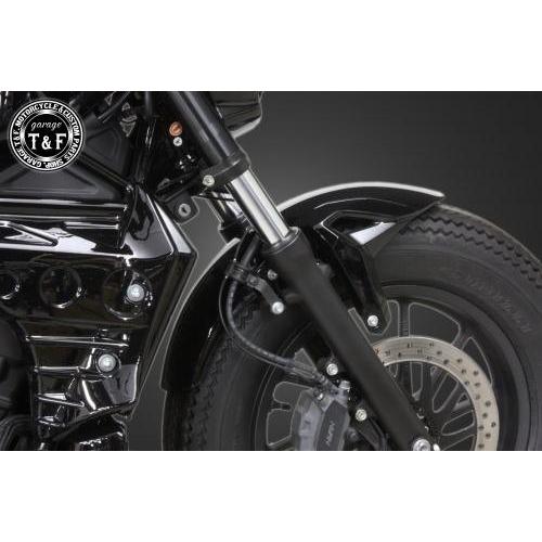 Garage T\u0026F ガレージ コンバットフロントフェンダー カラー：ブラック レブル250 HONDA ホンダ フロントフェンダー フェンダー関連 外装の画像