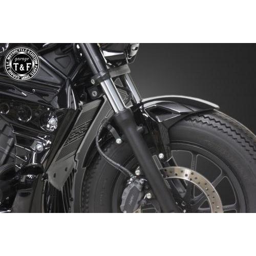 Garage T\u0026F ガレージ コンバットフロントフェンダー カラー：ブラック レブル250 HONDA ホンダ フロントフェンダー フェンダー関連 外装の画像