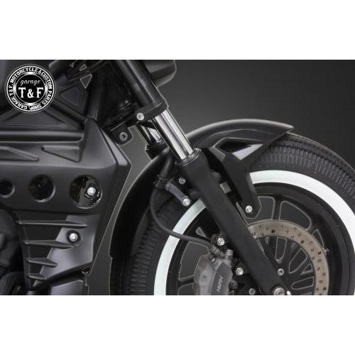Garage T\u0026F ガレージ コンバットフロントフェンダー カラー：マッドブラック レブル250 HONDA ホンダ フロントフェンダー フェンダー関連 外装の画像