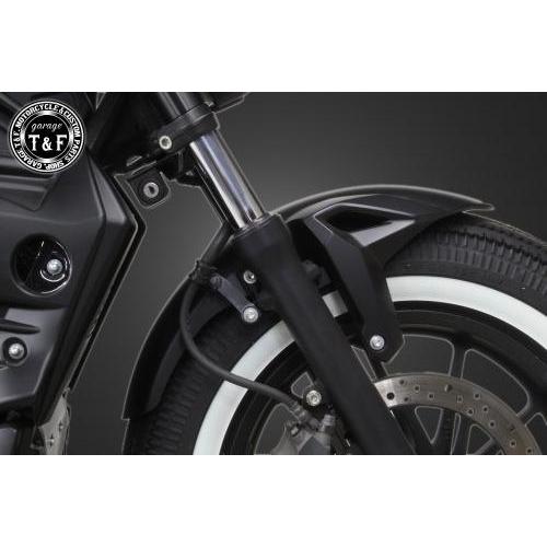Garage T\u0026F ガレージ コンバットフロントフェンダー カラー：マッドブラック レブル250 HONDA ホンダ フロントフェンダー フェンダー関連 外装の画像