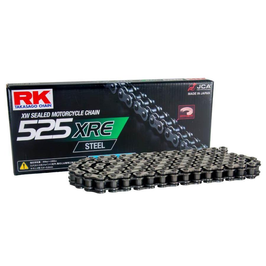 RK JAPAN RKジャパン 525XRE STEEL 【カシメ(CLF)ジョイント付属】 リンク数：108L チェーン 駆動系 | RK JAPAN