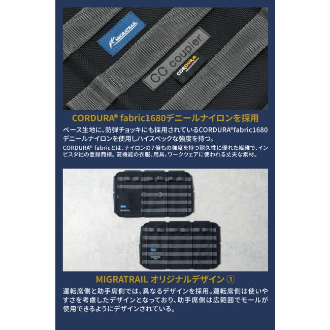 MIGRATRAIL ミグラトレイル モールシステムシェード MIGRATRAIL×CCcoupler コラボレーションモデル タイプ：運転席側用 ジムニー ジムニーシエラ トランポ用品 | ブランド登録なし | 03